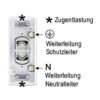 Garnitur mit Aufputz-Wipptaster / Schnur-Taster mit Mittelstellung AP, Tast-Funktion, ultra-weiss, Netzkabel mit Schukostecker (2,0m), Motorkabel mit Schnellklemme (2,0m) (Kopie) – Bild 2