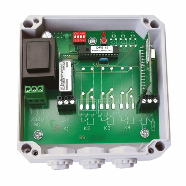 1-Kanal Funkempfänger 868 MHz, 230V/50Hz, zur Ansteuerung von Garagentoren, Schranken o.ä. sowie zum Schalten von Licht u.v.m.