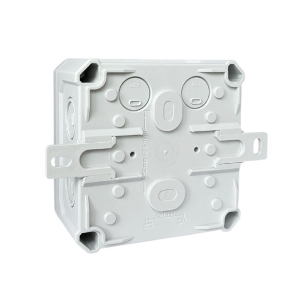 WG-Leergehäuse "F-Tronic", AP, Maße (LxBxH): 110 x 110 x 67 mm, wassergeschützt IP 66, grau – Bild 2