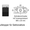 Modularer Auflaufstopper, Grundmodul, 39x21x29 mm, für Sektionaltore – Bild 2