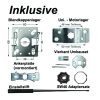Mini Rohrmotor 10 NM extra kurz mit mechanischer Endabschaltung für Rollladen – Bild 3