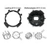 Adapterset für 54 mm Rundwelle Zurfluh-Feller für Rohrmotoren DM – Bild 2