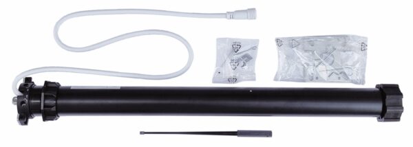 Rohrmotor 20 NM für Gleichstrom 12V DC mit mechanischer Endabschaltung inkl. Adapter-Set und Standard-Motorlager – Bild 3