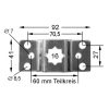 Maxi-Rohrmotor Rollladenmotor 80 NM und Nodhandbedienung für Rolltor Rollladen und Markise – Bild 3