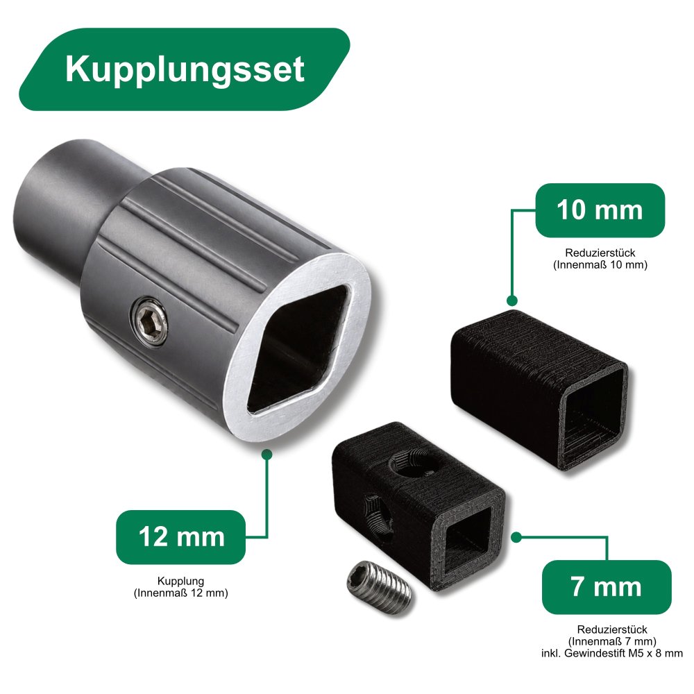 Kupplungen für Wellen-Typen Rundwelle/Vierkant- und Sechskantwelle für Jalousiemotoren/Mittelmotoren Serie DMJ – Bild 3