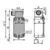 Schlaffseilschalter Rolle 120 mm, Rollenarm links, Sprungkontakt, 1 Schließer+1 Öffner, IP 67 – Bild 3