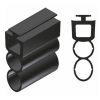 Gummiprofil für Opto-Sensoren, mit Dichtkammer, für 55/77mm Rollladen-/Rolltorprofile, mit T-Nut 9,5/7,5mm