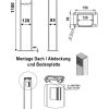 Standsäule mit UP-Schlüsseltaster, mit PHZ, 1 Tast-Kontakt (Impuls), Aluminium-Profil, pulverbeschichtet – Bild 3