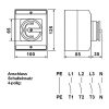 Hauptschalter (große Bauform)  AP, 4-polig, max. 20A, max. 690V, Deckelverriegelung in Stellung I ON, abschließbar, IP 65 – Bild 2