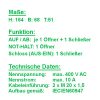 Dreifach-Drucktaster abschließbar Aufputz Funktion Aus Ein mit Auf + Ab Taste +  NOT-Pilz, IP 65 – Bild 3