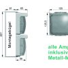 LED Einzel-Ampel-Set "Quadra-Lux" GRÜN, LED-Einsatz 230V AC oder 24VAC/DC, Blink- oder Dauerlicht einstellbar – Bild 4
