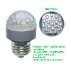 LED Lampe gelb, 230V AC, ca. 0,5 W, Fassung E27, mit 18 LEDs – Bild 2