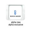 BUSCH-JAEGER Zwischenrahm. DIN49075, für ALPHA NEA / ALPHA EXCLUSIVE, alabaster-studioweiß (ähnl.RAL9016)